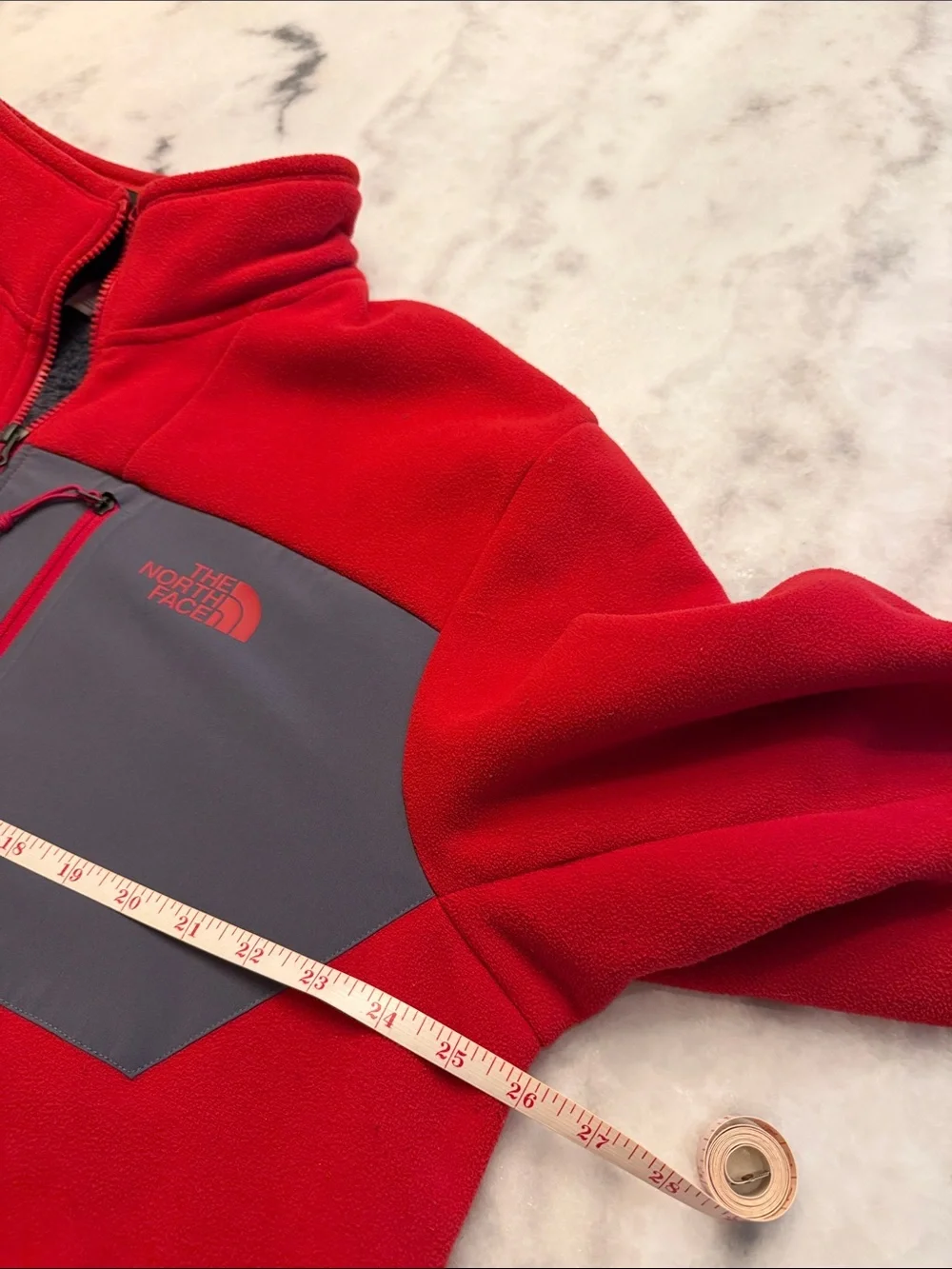 The North Face Men's Red and Grey Jacket size XL